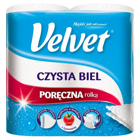 Ręcznik papierowy Velvet Czysta Biel, 2szt